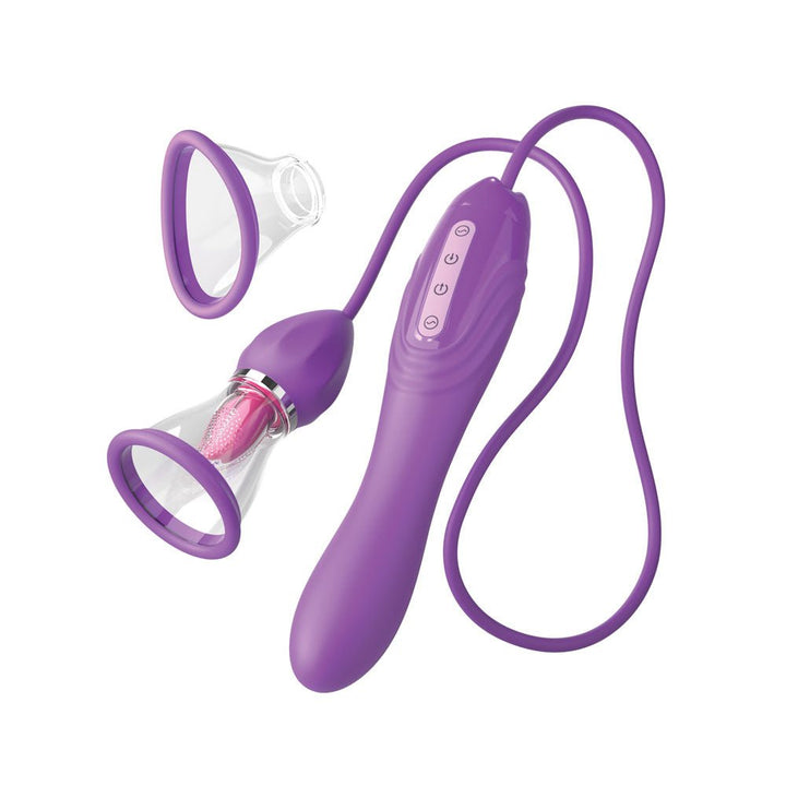 Fantasy For Her Her Ultimate Pleasure Max - Purple USB Rechargeable Vibrator with Flicking Stimulator – Sex toys NZ by Naughtyhut. Discreet delivery nationwide.
