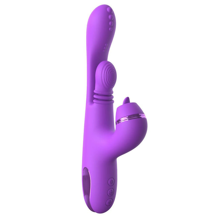 Fantasy For Her IntiMotion Pulse Pro - Purple 24 cm USB Rechargeable Swirling & Flicking Rabbit Vibrator – Sex toys NZ by Naughtyhut. Discreet delivery nationwide.