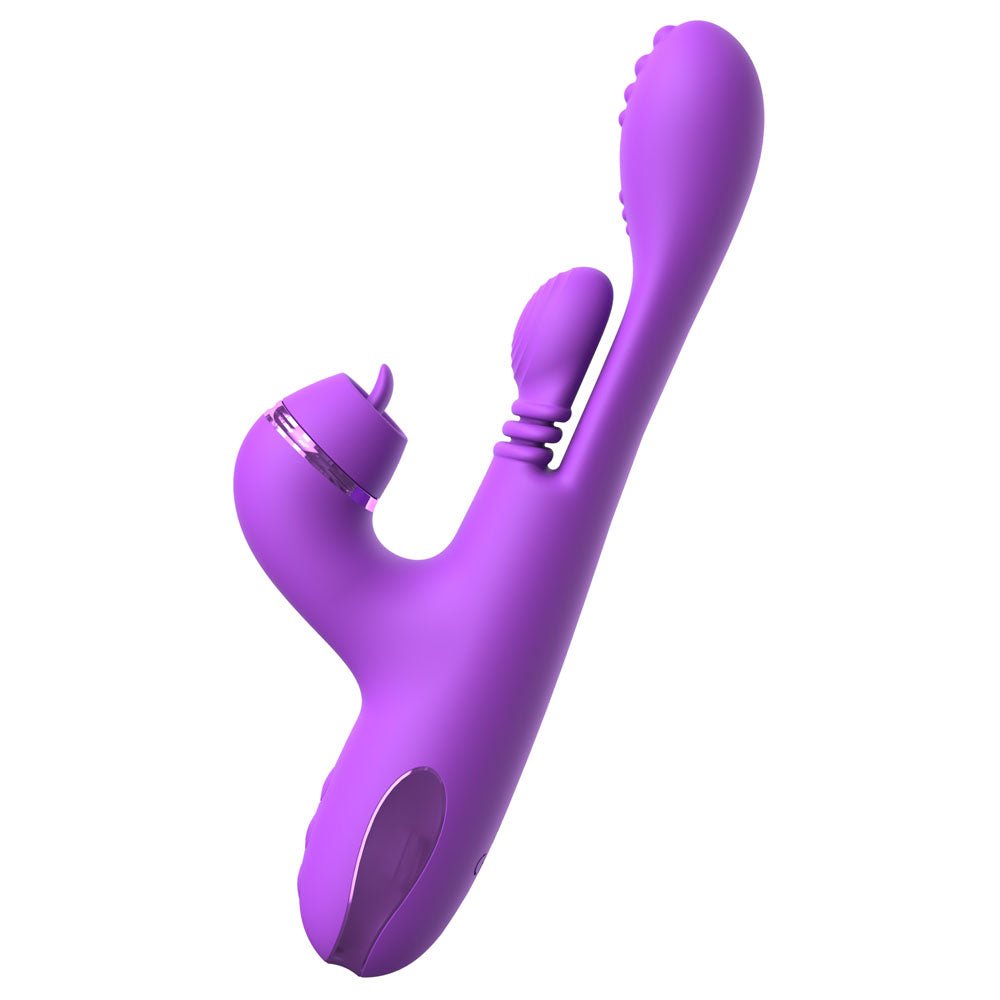 Buy Fantasy For Her IntiMotion Pulse Pro - Purple 24 cm USB Rechargeable Swirling & Flicking Rabbit Vibrator – Naughtyhut NZ sex toys online. Discreet delivery & top brands.