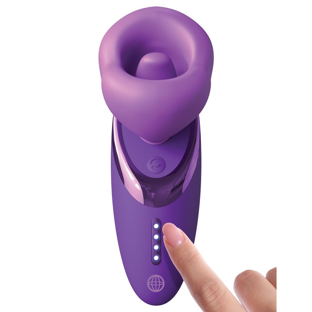Buy Fantasy For Her Pleasure Sucker - Purple USB Rechargeable Sucking, Licking & Vibrating Stimulator – Naughtyhut NZ sex toys online. Discreet delivery & top brands.