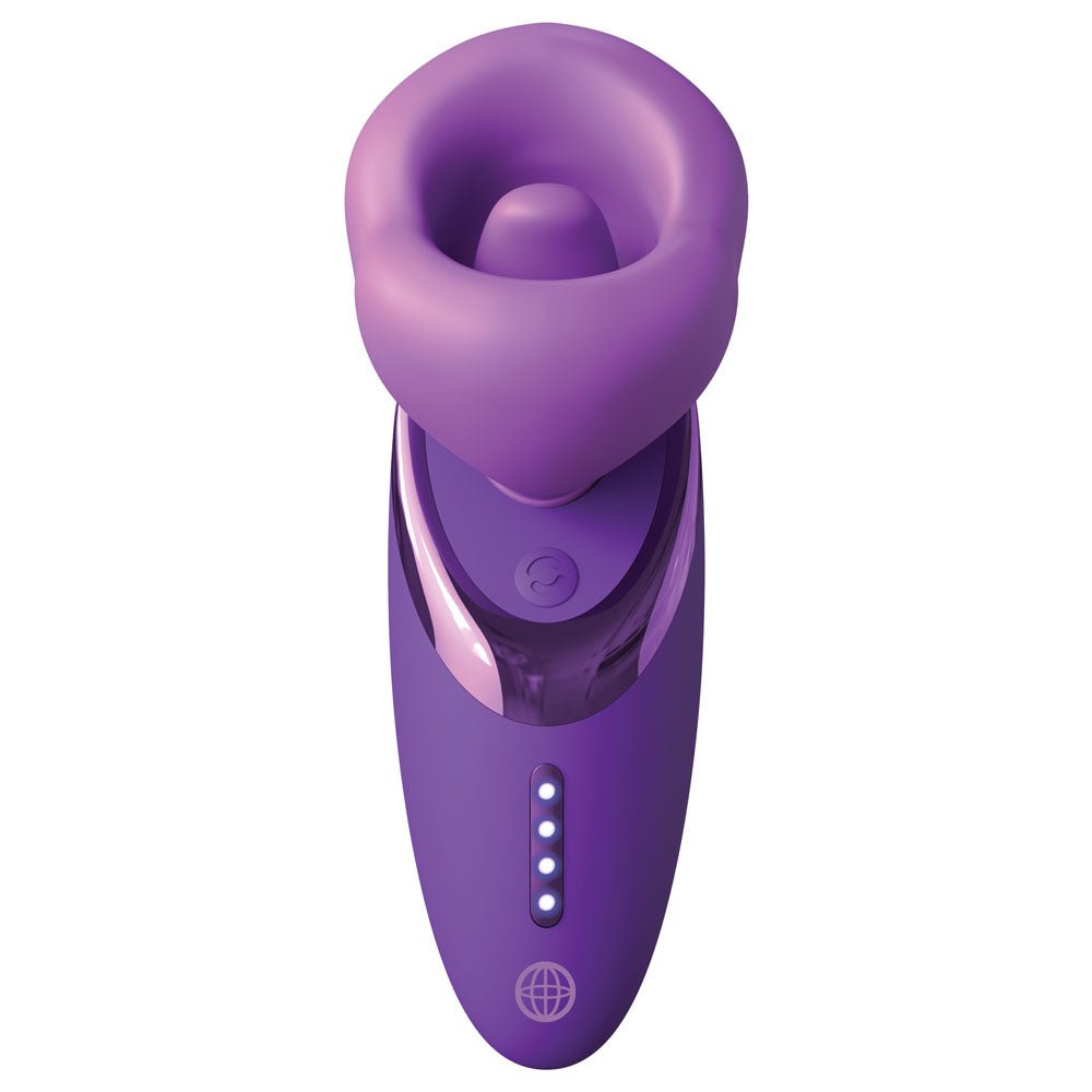 Buy Fantasy For Her Pleasure Sucker - Purple USB Rechargeable Sucking, Licking & Vibrating Stimulator – Naughtyhut NZ sex toys online. Discreet delivery & top brands.