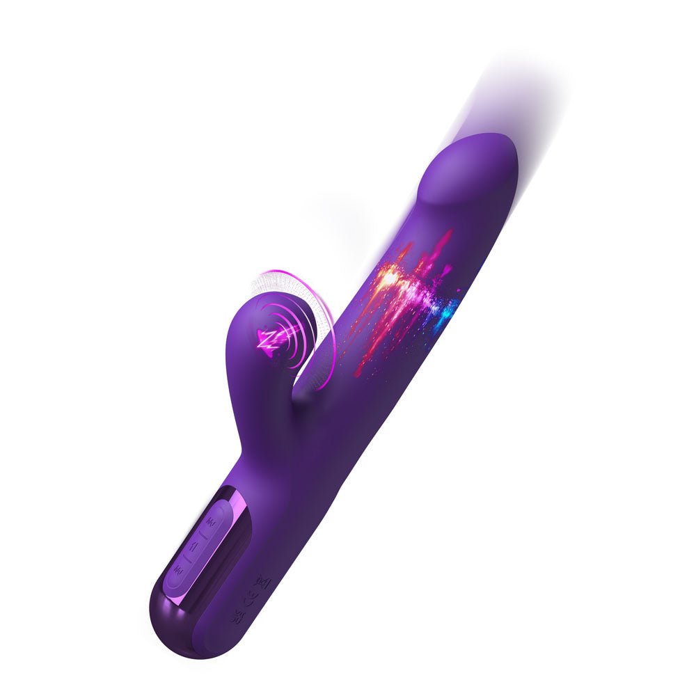 Buy Fantasy For Her Super SoniX Thruster - Purple USB Rechargeable Thrusting Rabbit Vibrator – Naughtyhut NZ sex toys online. Discreet delivery & top brands.