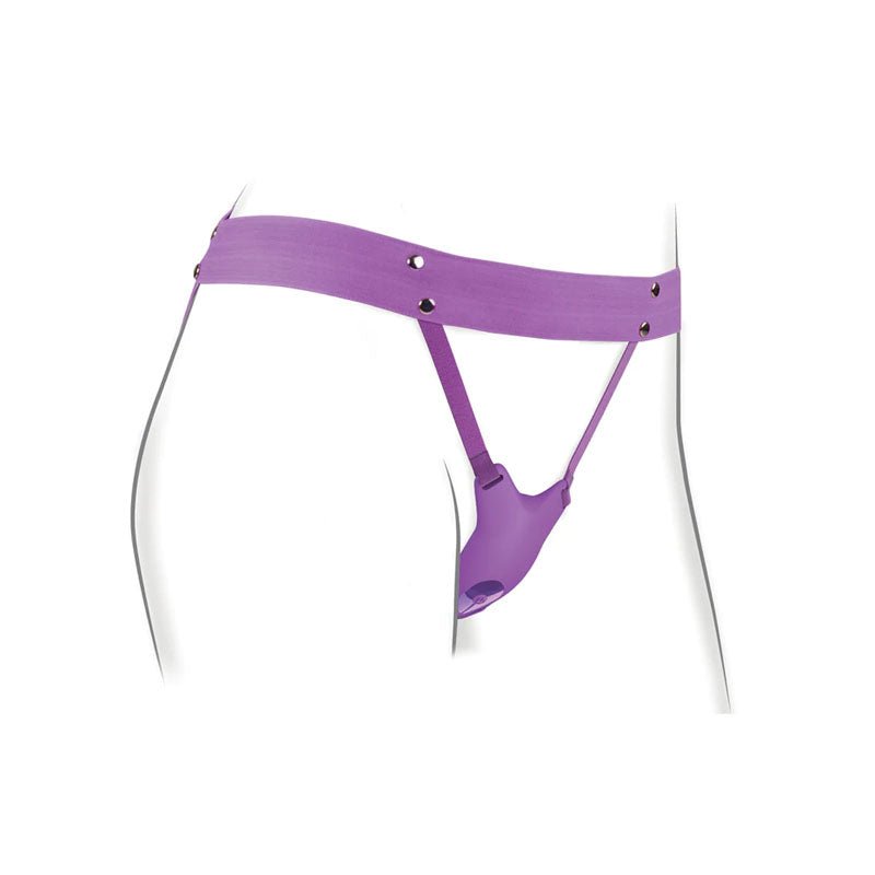 Fantasy For Her Ultimate Butterfly Strap - On - Purple USB Rechargeable Strap - On Stimulator – Sex toys NZ by Naughtyhut. Discreet delivery nationwide.