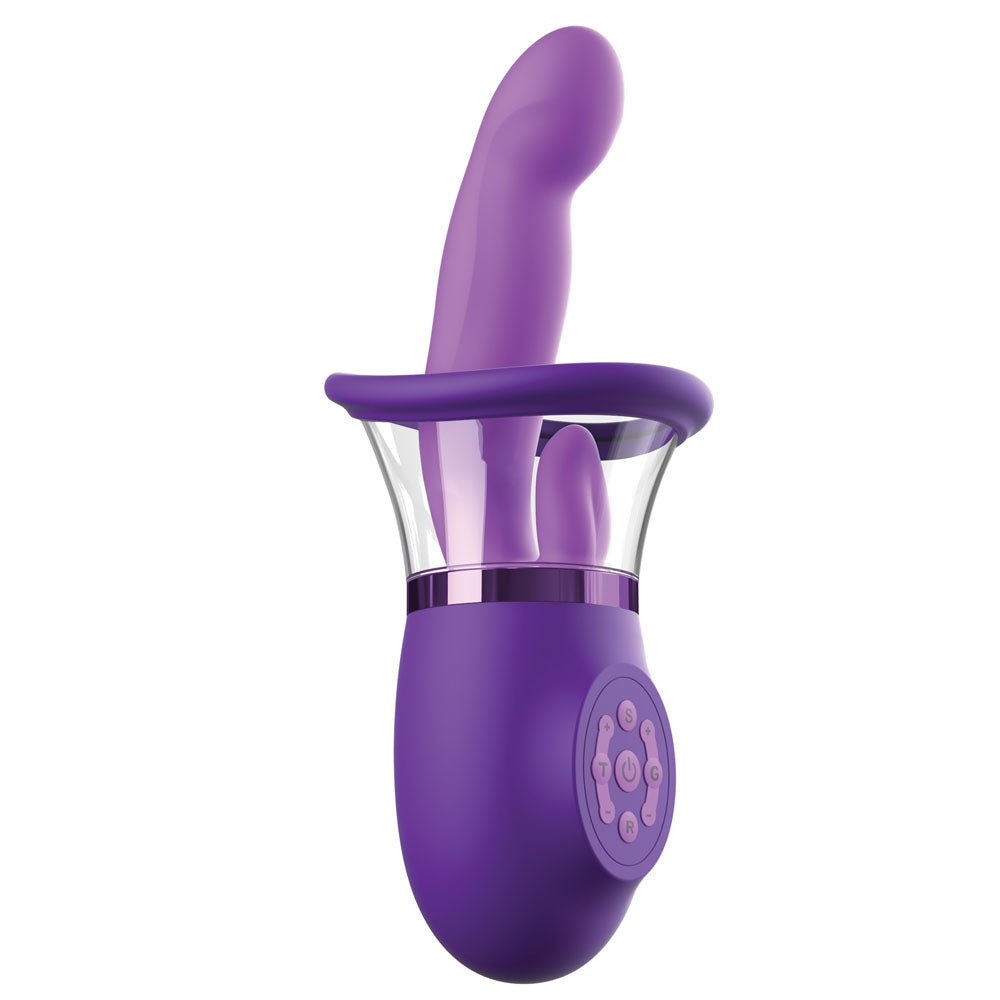 Buy Fantasy For Her Ultimate Pleasure Pro Plus - Purple USB Rechargeable Sucking Licking & Flicking Vibrator – Naughtyhut NZ sex toys online. Discreet delivery & top brands.