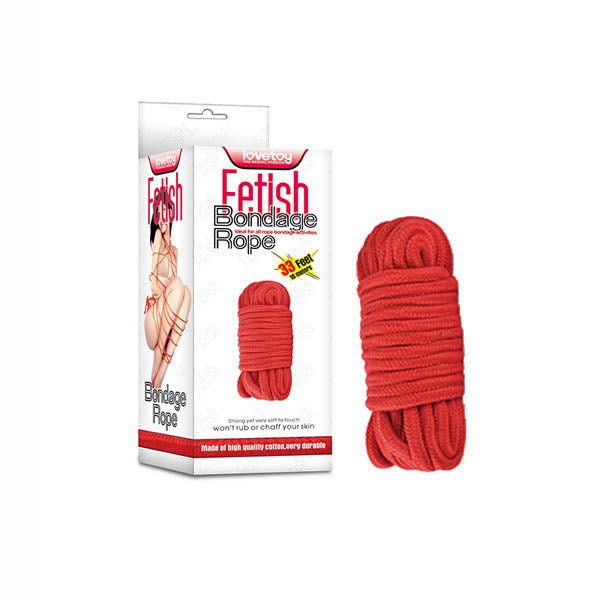 Fetish Bondage Rope - Red - 10 m Length – Sex toys NZ by Naughtyhut. Discreet delivery nationwide.