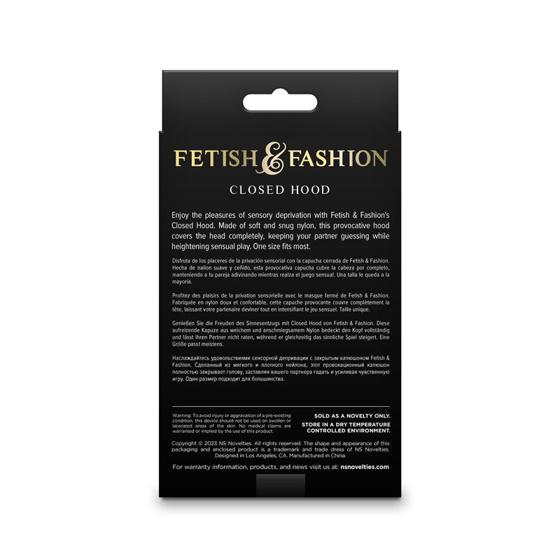 Fetish & Fantasy - Closed Hood - White - White Hood – Sex toys NZ by Naughtyhut. Discreet delivery nationwide.