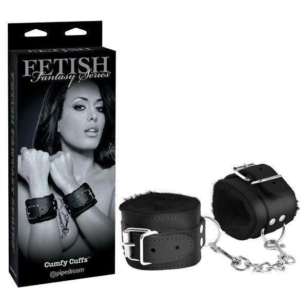 Fetish Fantasy Series Limited Edition Cumfy Cuffs - Black Restraints – Sex toys NZ by Naughtyhut. Discreet delivery nationwide.