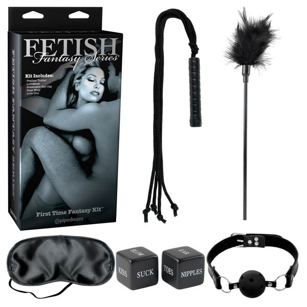 Fetish Fantasy Series Limited Edition First Time Fantasy Kit - Black Bondage Kit - 5 Piece Set – Sex toys NZ by Naughtyhut. Discreet delivery nationwide.