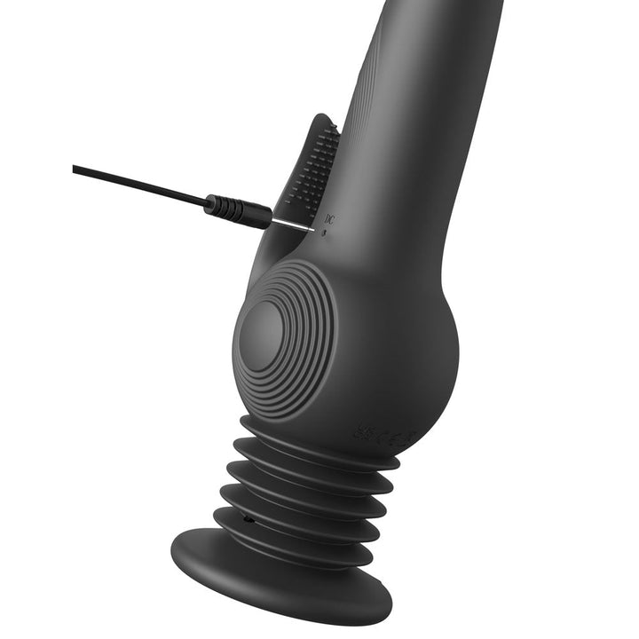 Fetish Fantasy Series Pogo Thruster - Black USB Rechargeable 23.5 cm Gyrating Rabbit Vibrator – Sex toys NZ by Naughtyhut. Discreet delivery nationwide.