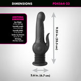 Buy Fetish Fantasy Series Pogo Thruster - Black USB Rechargeable 23.5 cm Gyrating Rabbit Vibrator – Naughtyhut NZ sex toys online. Discreet delivery & top brands.