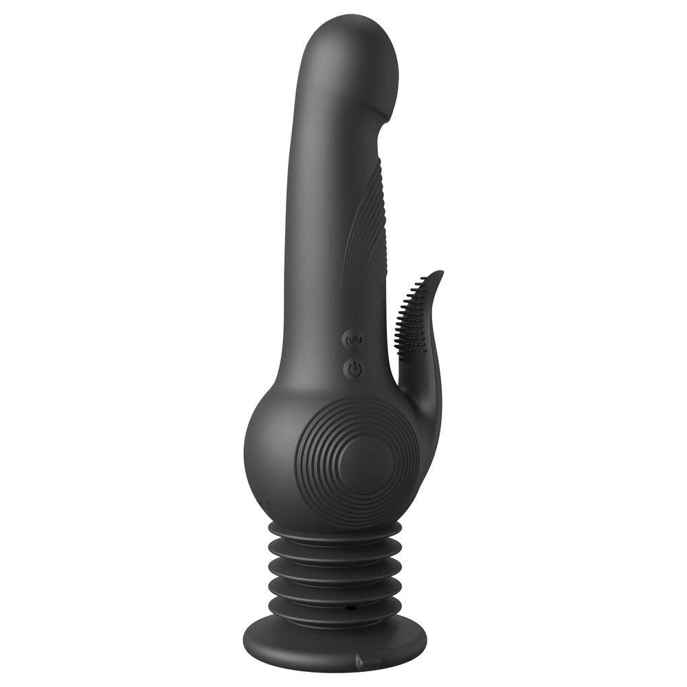 Fetish Fantasy Series Pogo Thruster - Black USB Rechargeable 23.5 cm Gyrating Rabbit Vibrator – Sex toys NZ by Naughtyhut. Discreet delivery nationwide.