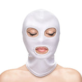 Buy Fetish & Fashion - Eyes & Mouth Hood - White - White Hood – Naughtyhut NZ sex toys online. Discreet delivery & top brands.