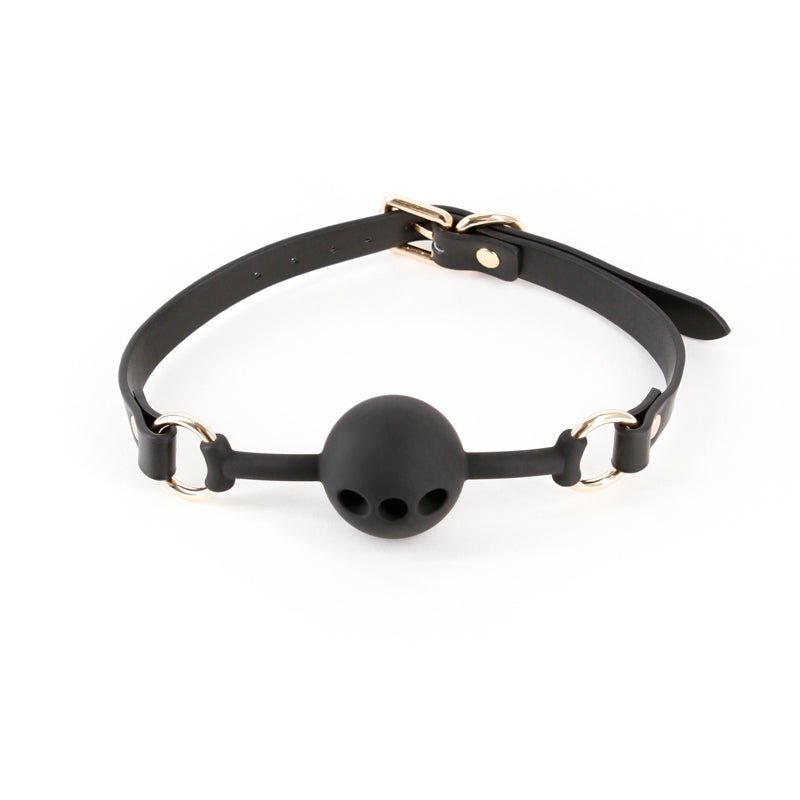 Fetish & Fashion - Fran - Black Breathable Mouth Restraint – Sex toys NZ by Naughtyhut. Discreet delivery nationwide.