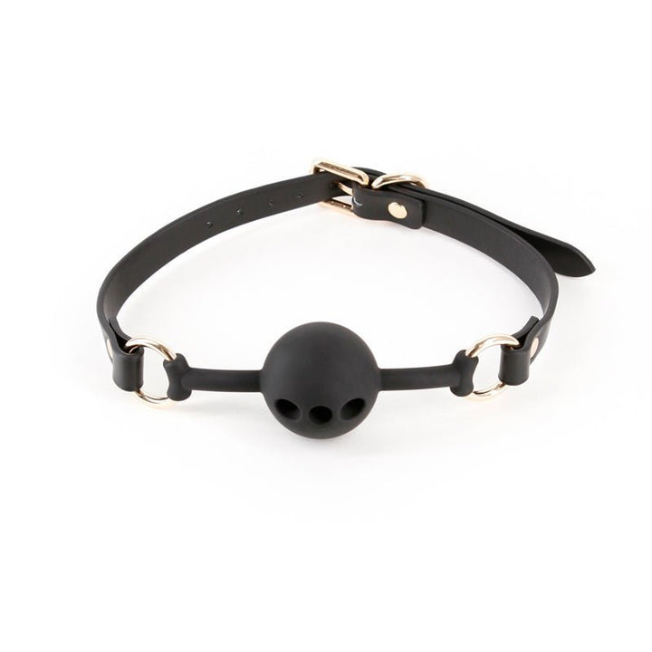 Fetish & Fashion - Fran - Black Breathable Mouth Restraint – Sex toys NZ by Naughtyhut. Discreet delivery nationwide.