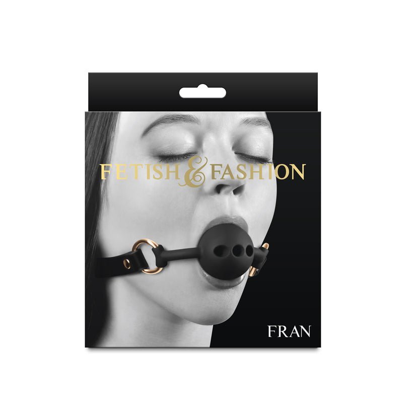 Fetish & Fashion - Fran - Black Breathable Mouth Restraint – Sex toys NZ by Naughtyhut. Discreet delivery nationwide.