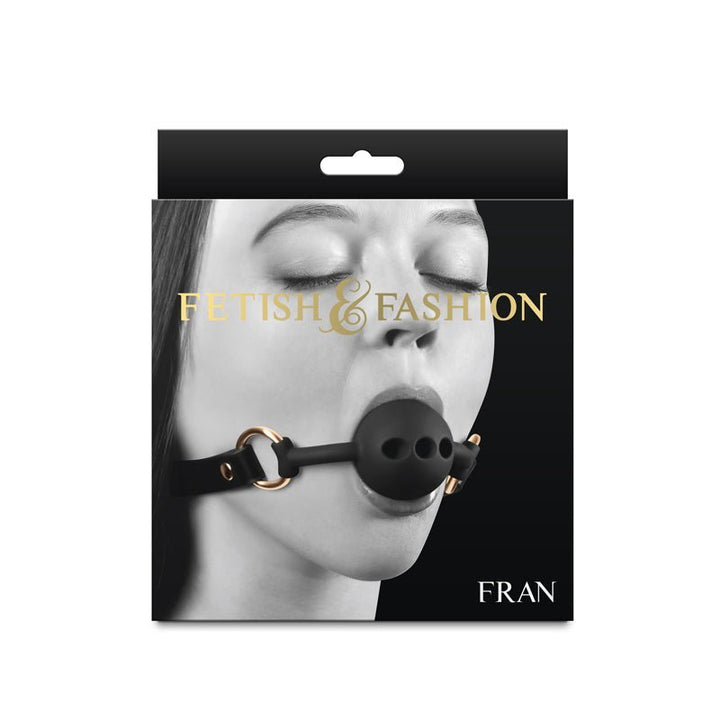 Fetish & Fashion - Fran - Black Breathable Mouth Restraint – Sex toys NZ by Naughtyhut. Discreet delivery nationwide.