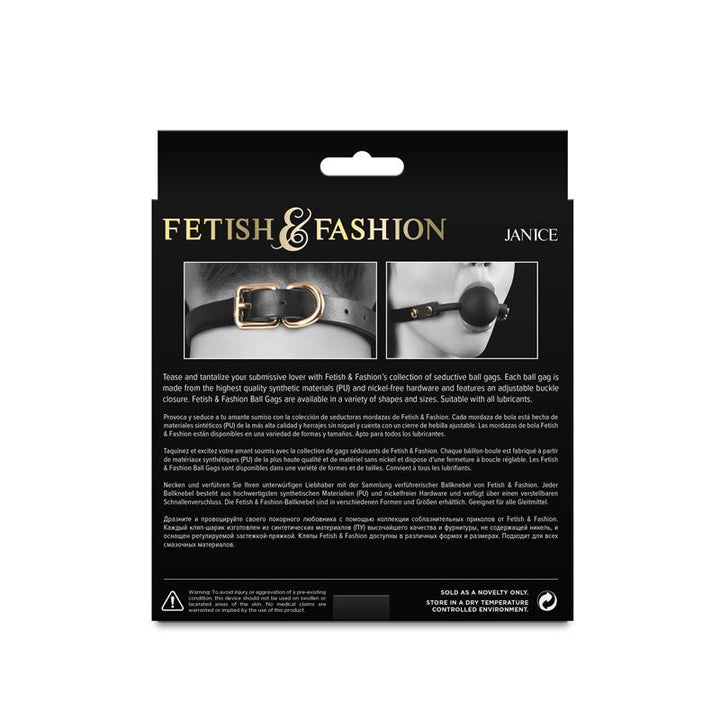 Fetish & Fashion - Janice - Black - Black Mouth Restraint – Sex toys NZ by Naughtyhut. Discreet delivery nationwide.