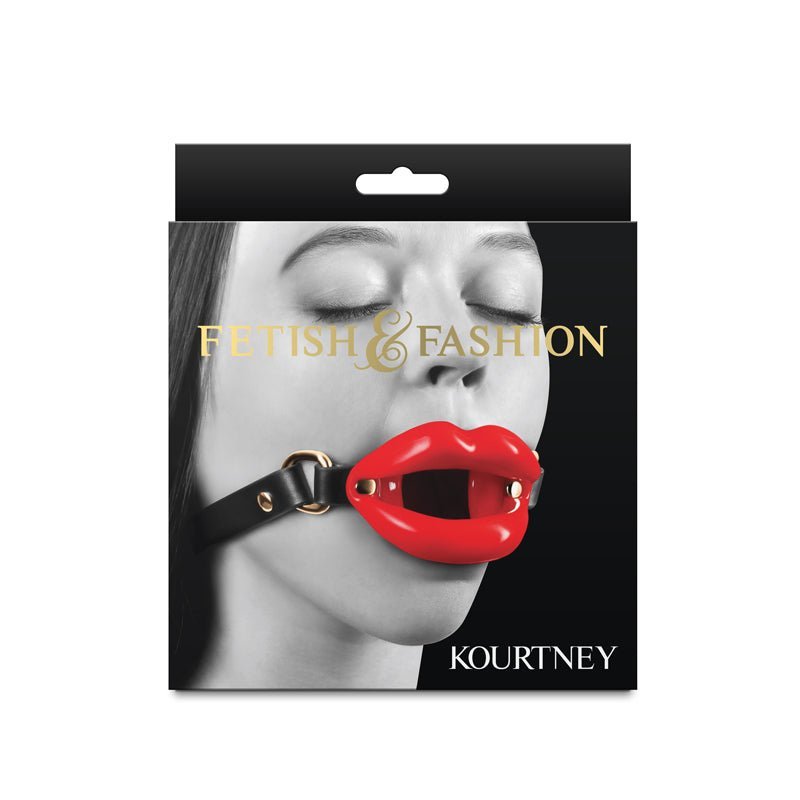 Fetish & Fashion - Kourtney - Red Lips Open Mouth Restraint – Sex toys NZ by Naughtyhut. Discreet delivery nationwide.