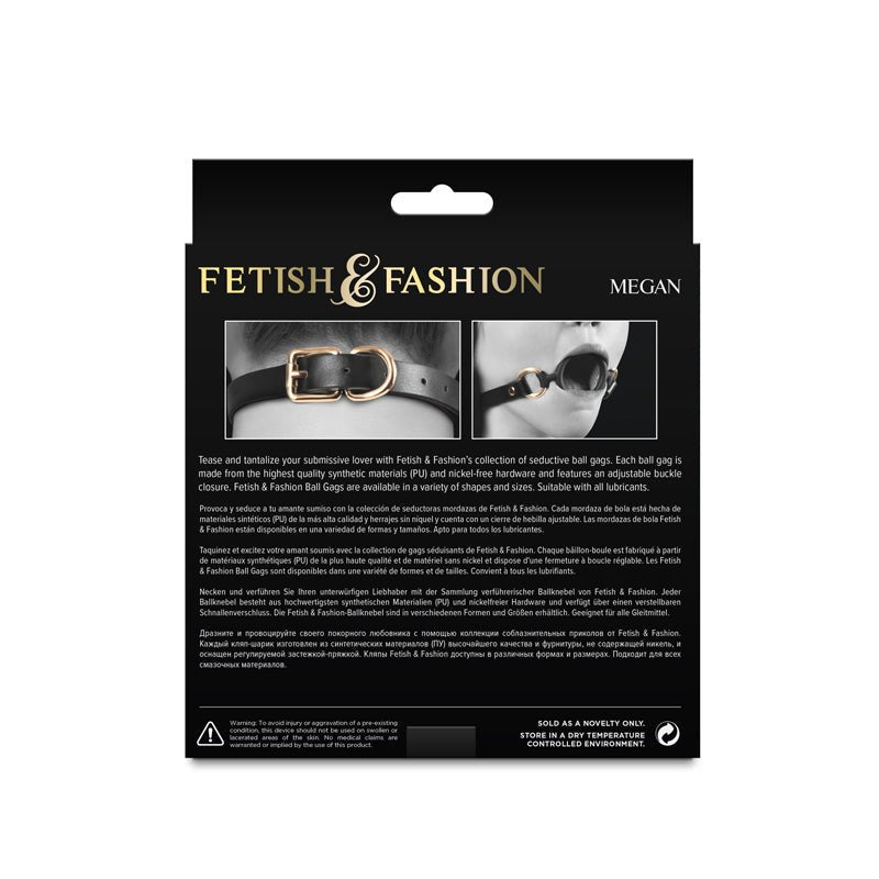 Fetish & Fashion - Megan - Black - Black Mouth Restraint – Sex toys NZ by Naughtyhut. Discreet delivery nationwide.