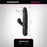 Buy FFS Sonix Silicone Thruster - Black 22 cm USB Rechargeable Thrusting Vibrator with Flicking Clit Stim – Naughtyhut NZ sex toys online. Discreet delivery & top brands.