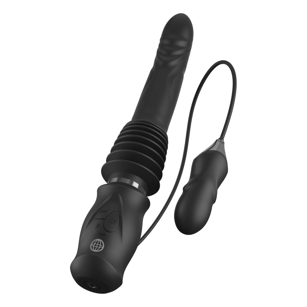 Buy FFS Ultimate Silicone Thruster - Black - Black USB Rechargeable Thrusting Vibrator – Naughtyhut NZ sex toys online. Discreet delivery & top brands.