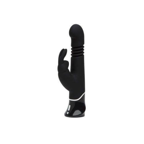 Fifty Shades of Grey Greedy Girl Rechargeable G - Spot Thrusting Rabbit Vibrator Black – Sex toys NZ by Naughtyhut. Discreet delivery nationwide.