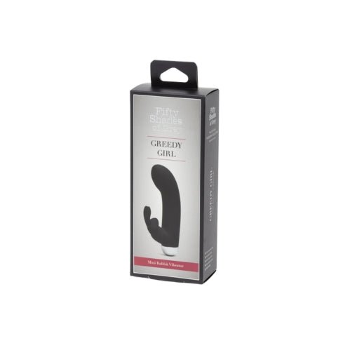 Fifty Shades of Grey Greedy Girl Rechargeable Mini Rabbit Vibrator Black – Sex toys NZ by Naughtyhut. Discreet delivery nationwide.