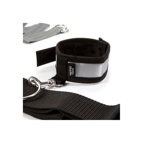 Buy Fifty Shades of Grey Keep Still Over the Bed Cross Set Silver – Naughtyhut NZ sex toys online. Discreet delivery & top brands.