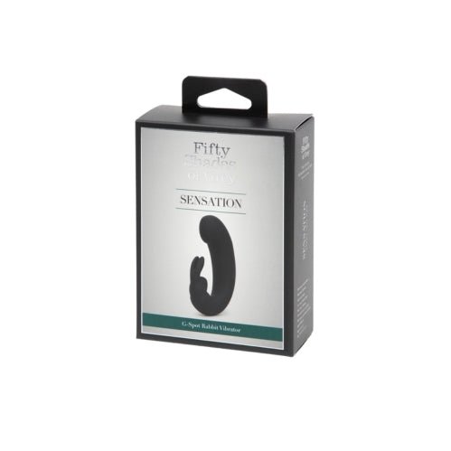 Buy Fifty Shades of Grey Sensation Rechargeable G - Spot Rabbit Vibrator Black – Naughtyhut NZ sex toys online. Discreet delivery & top brands.