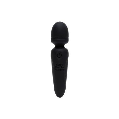 Fifty Shades of Grey Sensation Rechargeable Mini Wand Vibrator Black – Sex toys NZ by Naughtyhut. Discreet delivery nationwide.