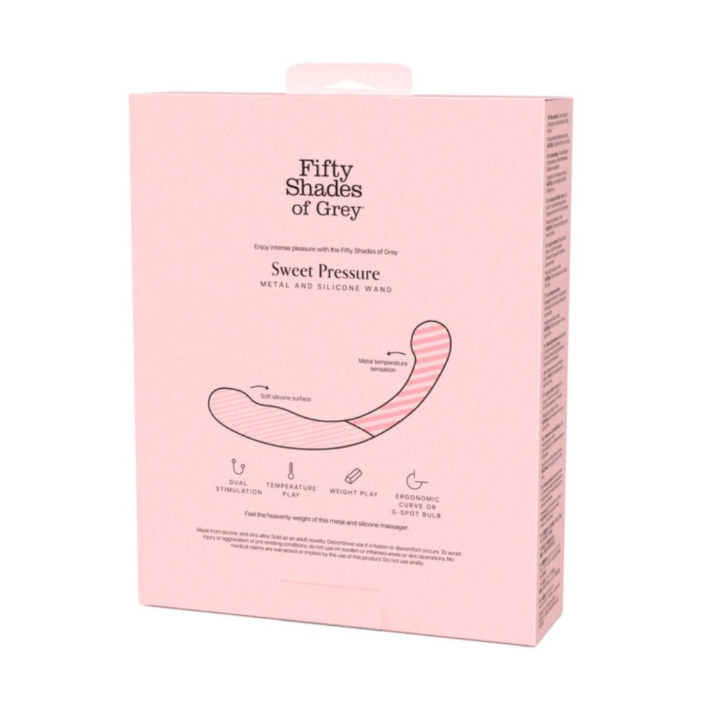 Buy Fifty Shades of Grey Sweet Pressure Metal and Silicone Wand – Naughtyhut NZ sex toys online. Discreet delivery & top brands.