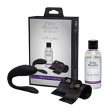 Buy Fifty Shades of Grey x We - Vibe Sync Lite - Moving as One Couple Kit (Black 3 Piece) – Naughtyhut NZ sex toys online. Discreet delivery & top brands.