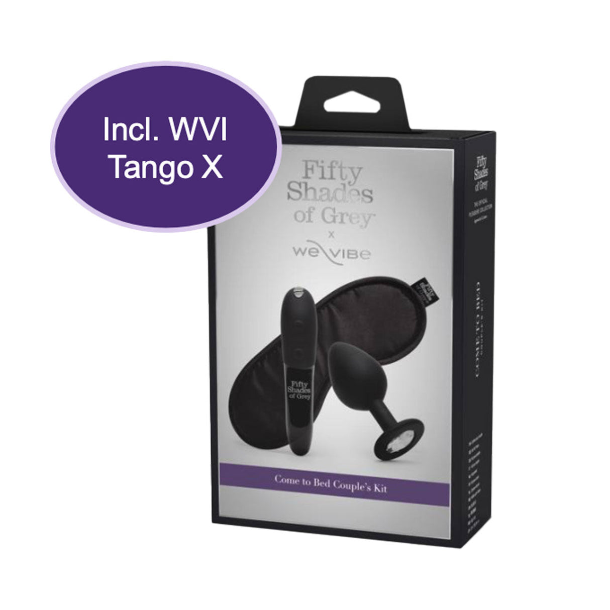 Buy Fifty Shades of Grey X We - Vibe Tango X - Come to Bed Couple's Kit (Black 3 Piece) – Naughtyhut NZ sex toys online. Discreet delivery & top brands.