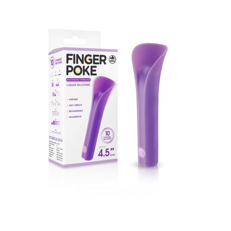 Buy Finger Poke - Purple - Purple 11.4 cm USB Rechargeable Bullet – Naughtyhut NZ sex toys online. Discreet delivery & top brands.
