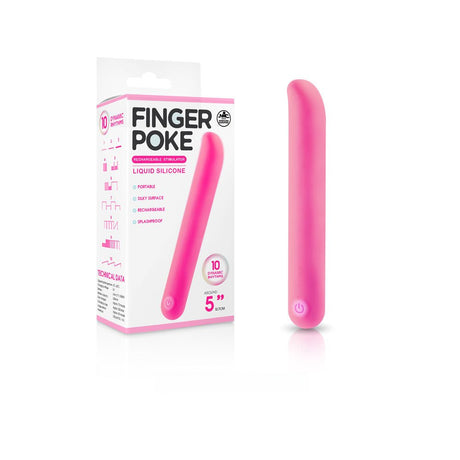 Buy Finger Poke - Pink - Pink 12.7 cm USB Rechargeable Bullet – Naughtyhut NZ sex toys online. Discreet delivery & top brands.