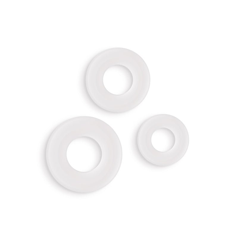 Firefly - 3pc Bubble Rings - White - Glow in Dark Cock Rings - Set of 3 Sizes – Sex toys NZ by Naughtyhut. Discreet delivery nationwide.