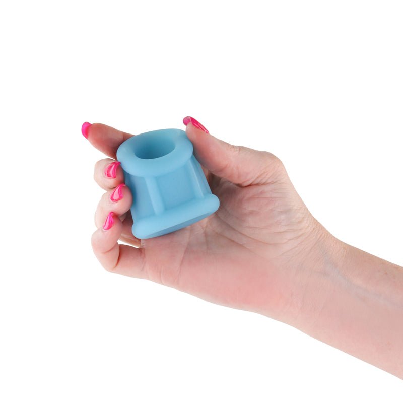 Buy Firefly - Suave Ball Stretcher - Blue - Glow in Dark Blue Ball Stretcher – Naughtyhut NZ sex toys online. Discreet delivery & top brands.