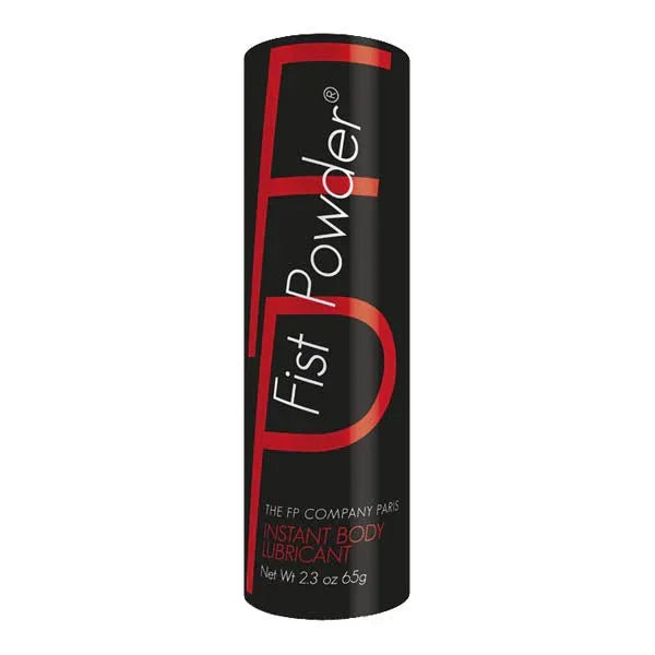 Fist Powder Instant Body Lubricant in black tube, water-based formula, 65g.