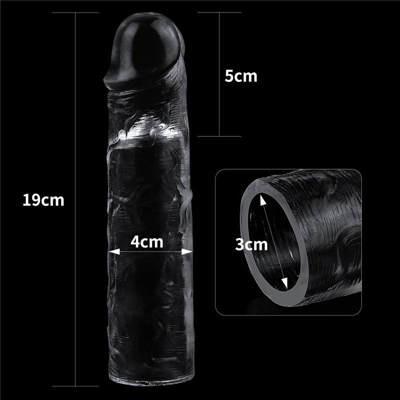 Buy Flawless Clear Penis Sleeve 2'' - Clear 5 cm Penis Extender Sleeve – Naughtyhut NZ sex toys online. Discreet delivery & top brands.