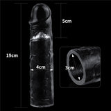 Buy Flawless Clear Penis Sleeve 2'' - Clear 5 cm Penis Extender Sleeve – Naughtyhut NZ sex toys online. Discreet delivery & top brands.