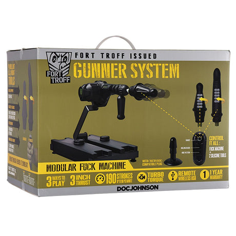 Buy Fort Troff - Gunner System - 3 - In - 1 Modular Sex Machine – Naughtyhut NZ sex toys online. Discreet delivery & top brands.