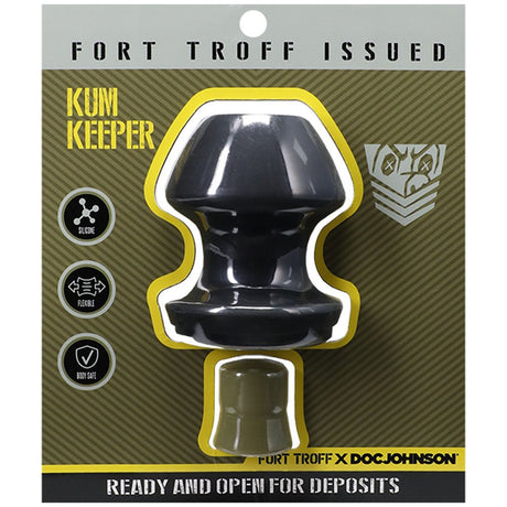 Buy Fort Troff - Kum Keeper - Large - Black Large Hollow Butt Plug with Removeable Stopper – Naughtyhut NZ sex toys online. Discreet delivery & top brands.