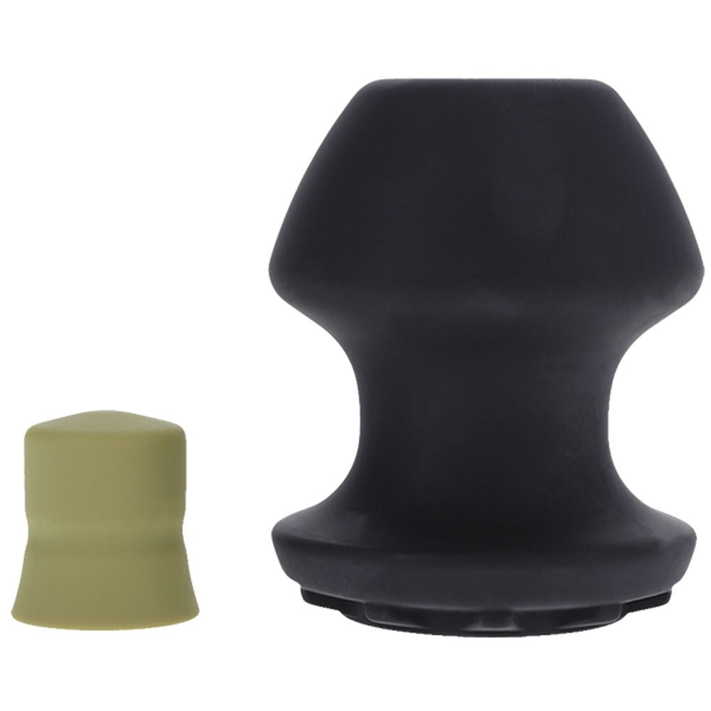 Fort Troff - Kum Keeper - Medium - Black Medium Hollow Butt Plug with Removeable Stopper – Sex toys NZ by Naughtyhut. Discreet delivery nationwide.