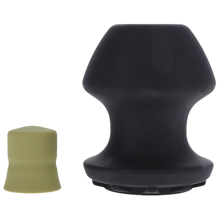 Fort Troff - Kum Keeper - Medium - Black Medium Hollow Butt Plug with Removeable Stopper – Sex toys NZ by Naughtyhut. Discreet delivery nationwide.