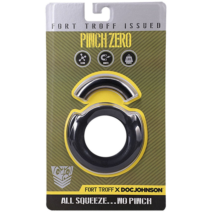 Fort Troff - Pinch Zero Ring - Black Cock Ring – Sex toys NZ by Naughtyhut. Discreet delivery nationwide.