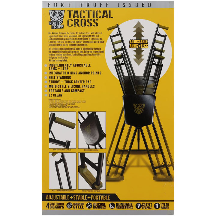 Fort Troff - Tactical Cross - Adjustable Cross Restraint – Sex toys NZ by Naughtyhut. Discreet delivery nationwide.