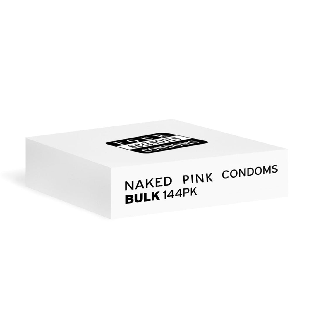 Four Seasons Naked Pink Condoms - Bulk Box of 144 – Sex toys NZ by Naughtyhut. Discreet delivery nationwide.