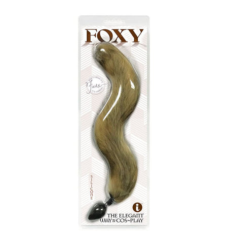 Buy Foxy Fox Tail Silicone Butt Plug - Ginger - 46 cm Tail – Naughtyhut NZ sex toys online. Discreet delivery & top brands.