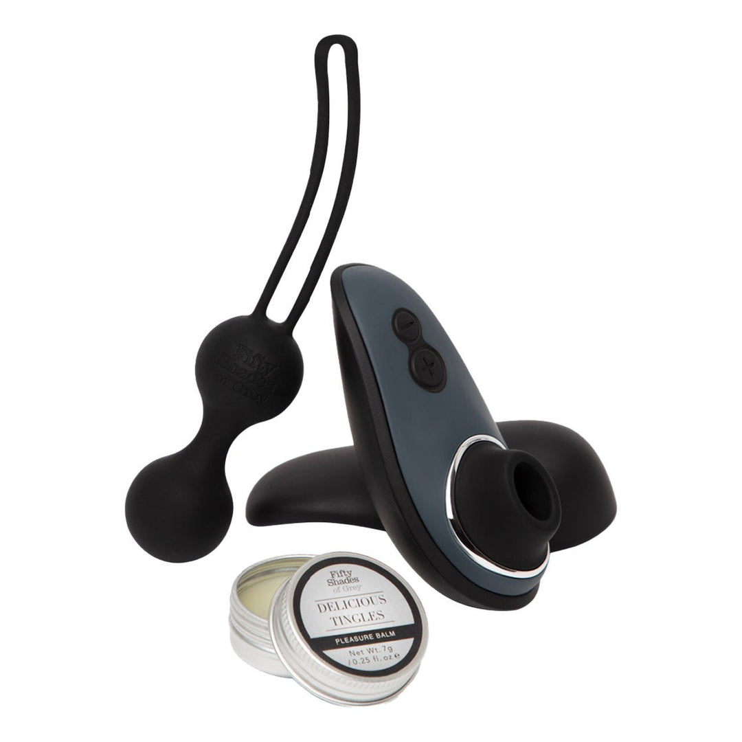 FSOG X Womanizer Liberty - Desire Blooms Couple’s Kit (3 piece) – Sex toys NZ by Naughtyhut. Discreet delivery nationwide.