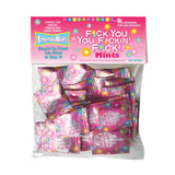 Buy Fuck You, You Fuckin Fuck! Mints - Bag of 25 - Bulk Bag of 25 Party Packs – Naughtyhut NZ sex toys online. Discreet delivery & top brands.